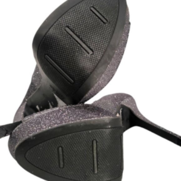 Zigi Soho Women's Shinning Silver Pewter Glitter Stiletto Pump Heels Size 10 - Picture 5 of 6